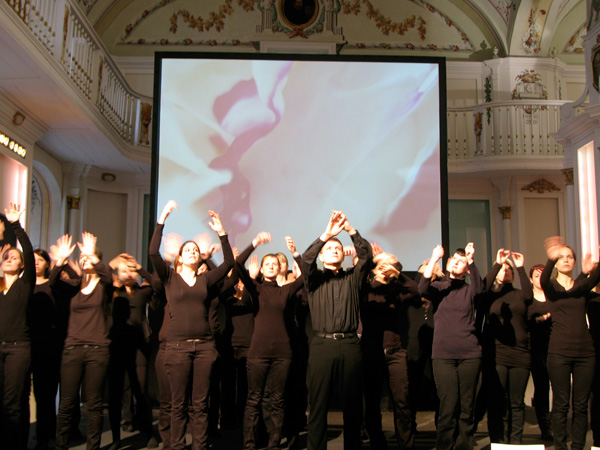 "Spiegelungen" - Performance und Video, Aula der Alten Universität Graz 2010
